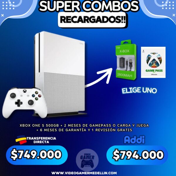 Xbox One S 500Gb Usado
