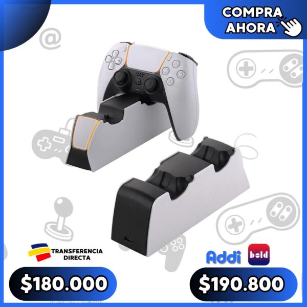 Base Carga Original Control Ps5