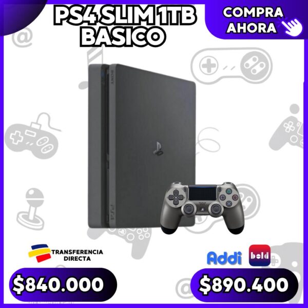 Ps4 Slim 1Tb Usado