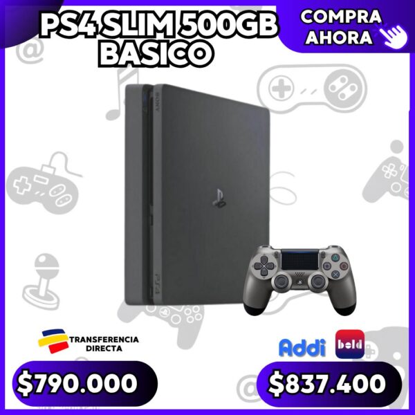 Ps4 Slim 500Gb Usado