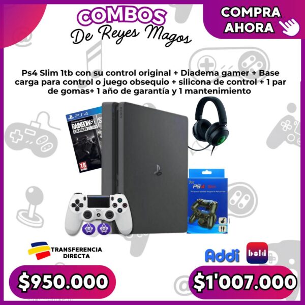 Combo de Reyes: Ps4 Slim 1Tb Usado