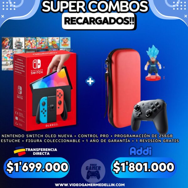 Combo Nintendo Switch Oled Nueva #2