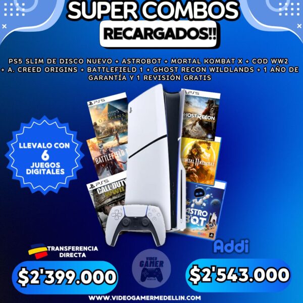 Combo Ps5 Slim de Disco #2