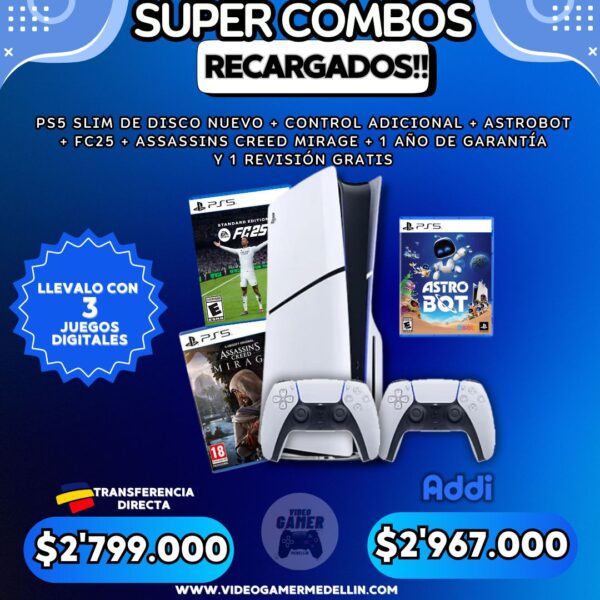 Combo Ps5 Slim de Disco #6
