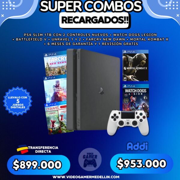 Combo Ps4 Slim 1Tb Usada #2