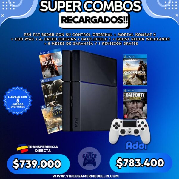 Combo Ps4 Fat Usada